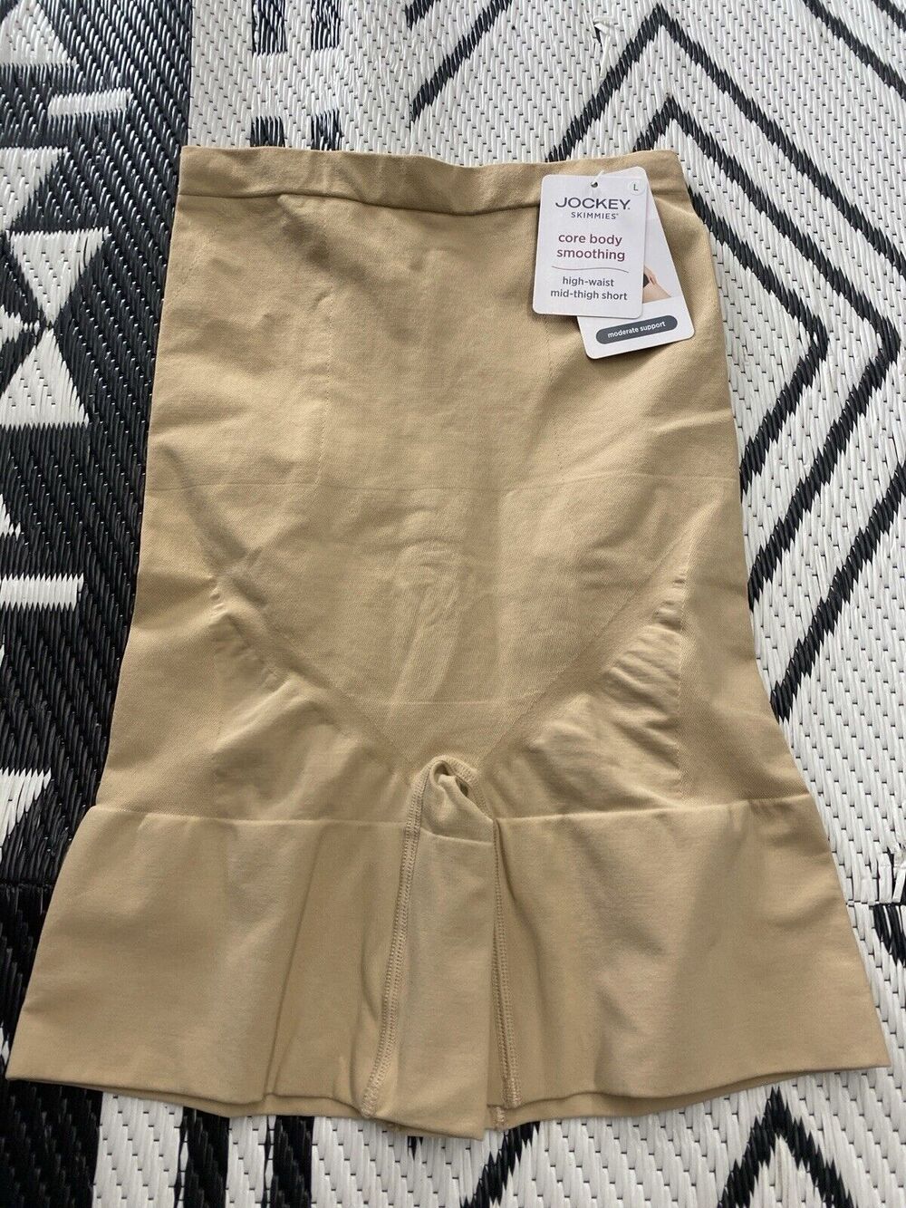 Jockey Skimmies High Waist Mid Thigh Shorts Large